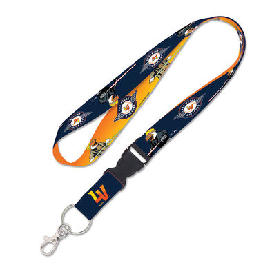 Wincraft Primary Logo Dueling Jedi/Sith Spruce Star Wars Orange/Navy 1" Lanyard with Buckle