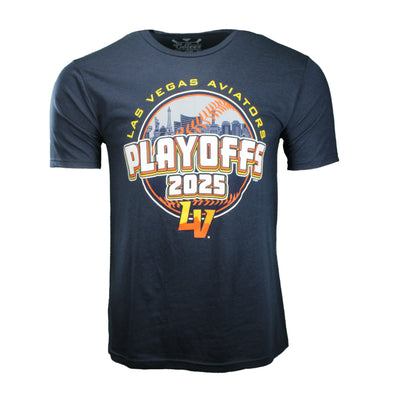 GoTeez 2025 Playoffs Navy Tri-Blend Short Sleeve T-Shirt