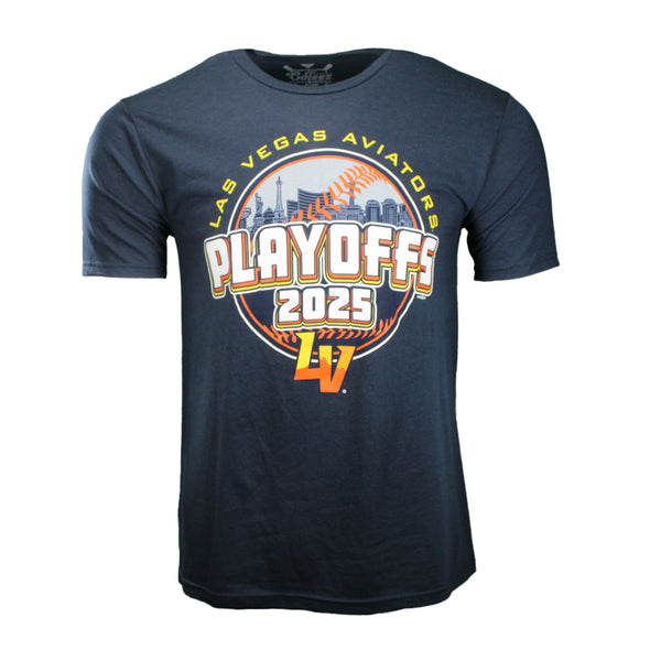 GoTeez 2025 Playoffs Navy Tri-Blend Short Sleeve T-Shirt