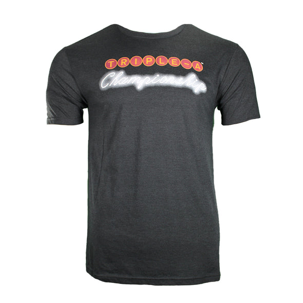 GoTeez 2025 Triple-A National Championship Game Black Tri-Blend Short Sleeve T-Shirt