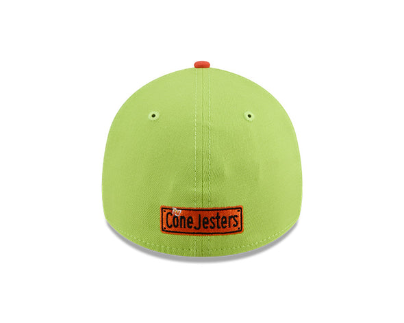 Las Vegas Cone Jesters New Era Theme Night Collection Yellow/Orange 39THIRTY Stretch Fit Hat