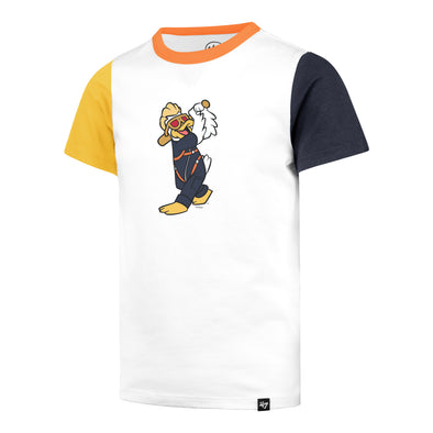 Kids' Spruce Batting White/Orange/Gold/Navy Imprint '47 Super Two Tee