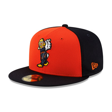 New Era Authentic Collection Batting Practice Spruce Navy/Orange