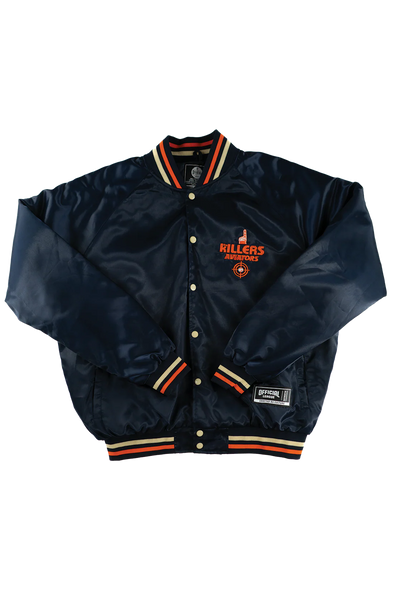 Official League The Killers x Aviators Navy Satin Jacket