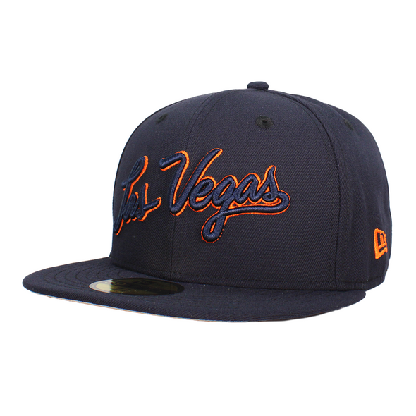 New Era Las Vegas Script Navy/Orange 59FIFTY Fitted Hat – The Fly Zone