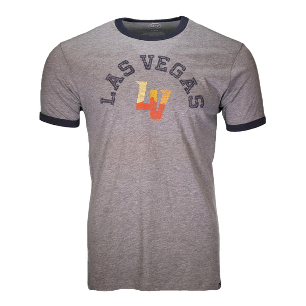 Men's Las Vegas Aviators '47 Brand Left Chest LV Navy Turn Back Franklin Short Sleeve T-Shirt XL