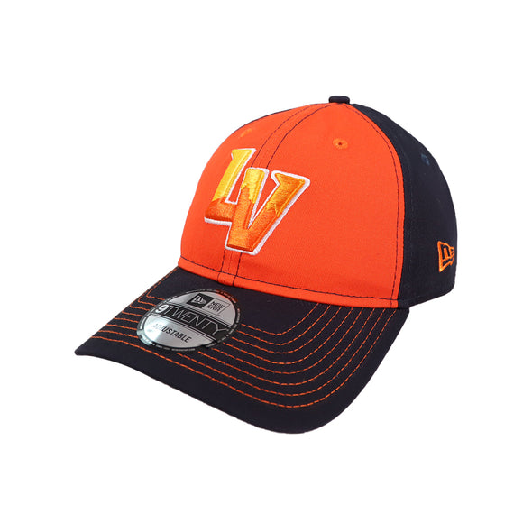 Las Vegas Aviators New Era LV Clutch Navy/Orange 9TWENTY Strapback Hat