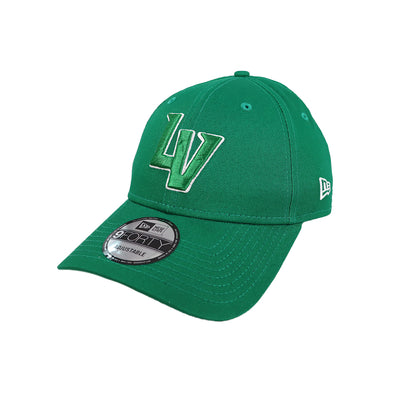 Las Vegas Aviators New Era LV Clutch Kelly Green/White 9FORTY Snapback Hat