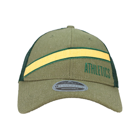 Oakland Athletics New Era Athletics Trucker Scale Green 9TWENTY Snapback Hat