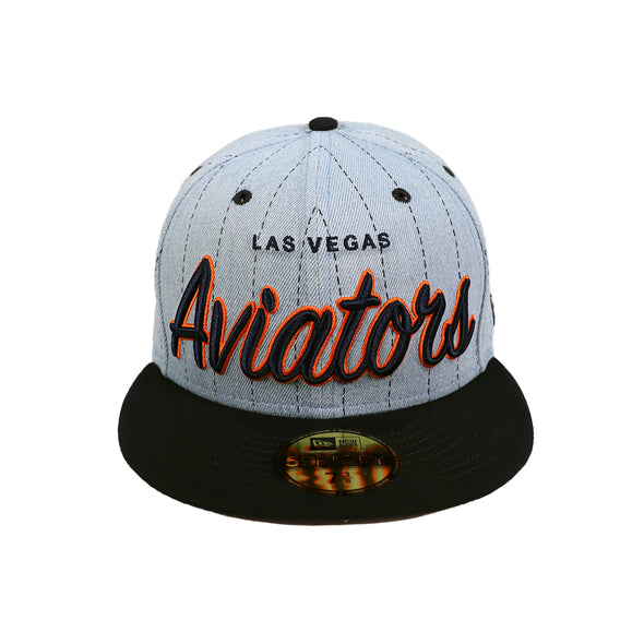Las Vegas Aviators New Era LVA Denim Hit Blue/Navy 59FIFTY Fitted Hat