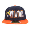 Kids' Las Vegas Aviators New Era LVA Jumbo Navy/Orange 59FIFTY Fitted Hat