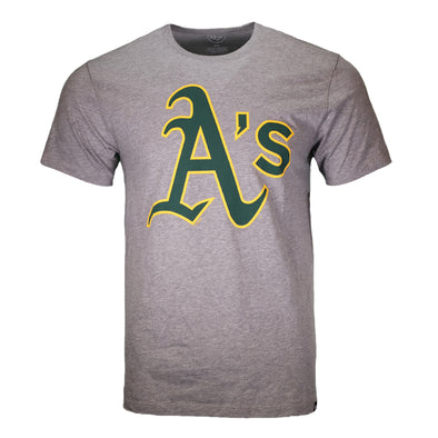 Oakland Athletics '47 Brand A's Club Gray Short Sleeve T-Shirt