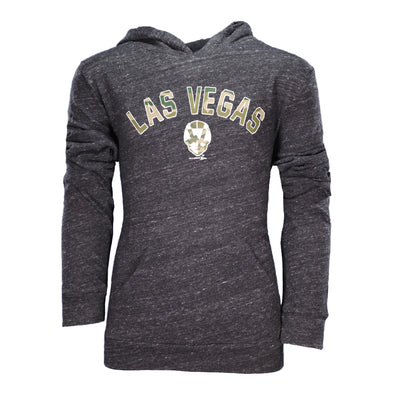 Girls' Las Vegas Aviators New Era Armed Forces Day Las Vegas Arched Gray Pullover Hoodie