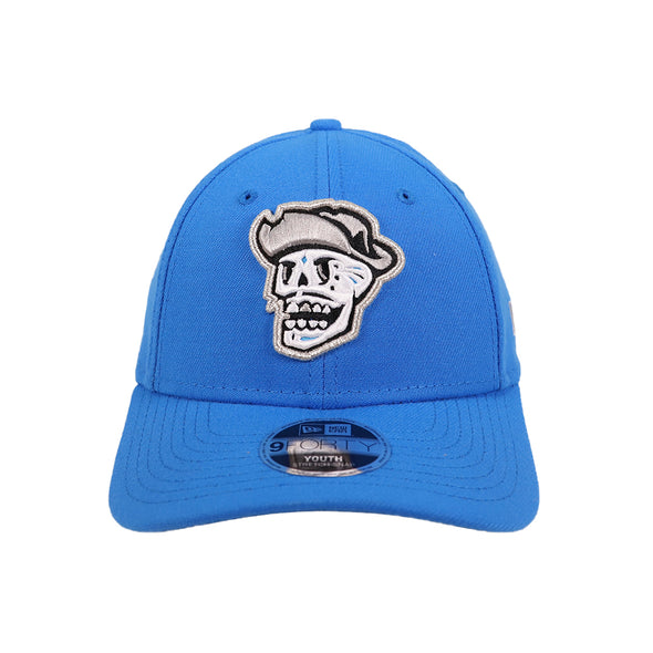 Kids' Las Vegas Reyes de Plata New Era Skull Blue 9FORTY Stretch-Snapback Hat