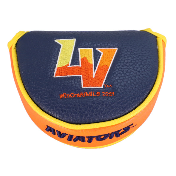 Las Vegas Aviators Team Effort LV/Aviators Navy/Orange/Yellow Mallet Putter Cover