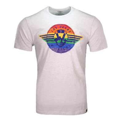 Men's Las Vegas Aviators '47 Brand Retro Logo Imprint Club Pride Gray Short Sleeve T-Shirt