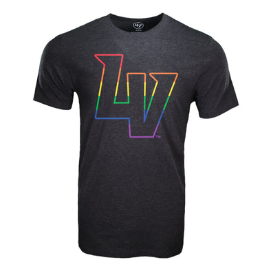 Men's Las Vegas Aviators '47 Brand LV Imprint Club Pride Black Short Sleeve T-Shirt