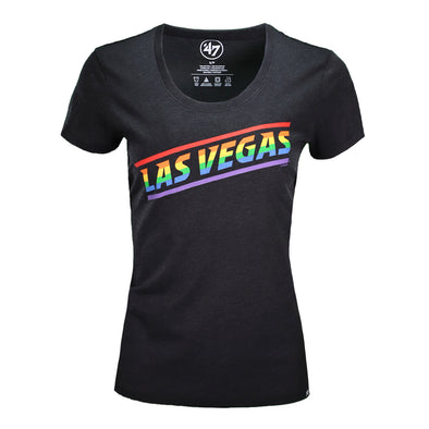 Women's Las Vegas Aviators '47 Brand Las Vegas Imprint Club Pride Black Short Sleeve T-Shirt