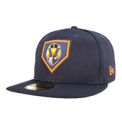 Las Vegas Aviators New Era Aviator Plate 2022 Clubhouse Navy 59FIFTY Fitted Hat