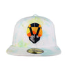 Las Vegas Aviators New Era Aviator Iced Dye Green/Yellow/Teal 59FIFTY Fitted Hat