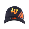 Las Vegas Aviators New Era LV Corner Pop Navy/Orange 9FORTY Stretch-Snapback Hat
