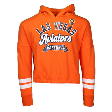Girls' Las Vegas Aviators New Era LVAB Orange Cuffed Fleece Pullover Hoodie