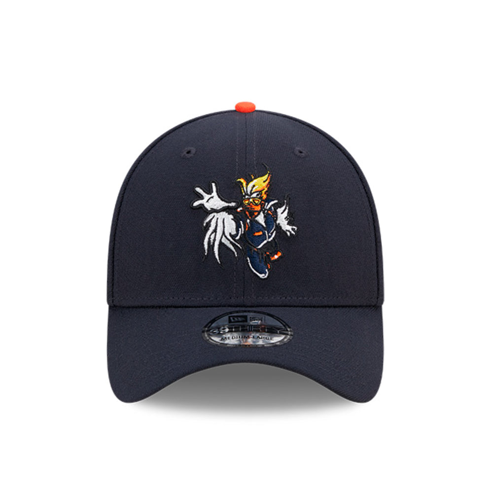 cleveland monsters hat New Era Marvel's Defenders of the Diamond Navy 39THIRTY Stretch Fit Hat L/XL