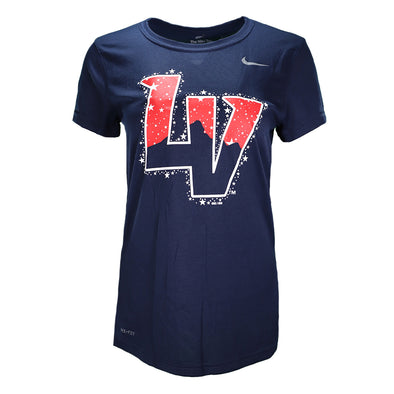 Women's Las Vegas Aviators Nike 4th of July Starry LV Navy Dri-Fit Short Sleeve T-Shirt