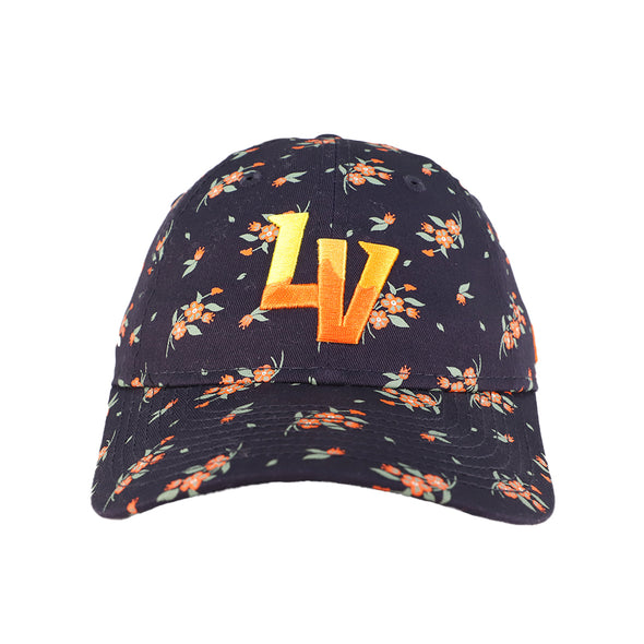 Girls' Las Vegas Aviators New Era LV Bloom Navy 9TWENTY Strapback Hat
