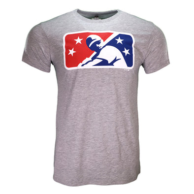Las Vegas Aviators Delta Apparel Minor League Baseball Batterman Gray Tri-Blend Short Sleeve T-Shirt